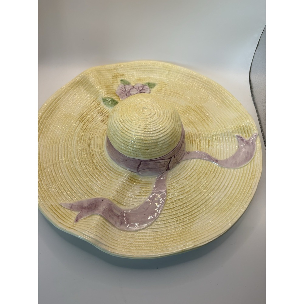 Vintage Shafford Japan Easter Bonnet Chip & Dip Bowl Platter
